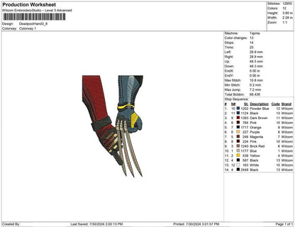 Deadpool Hand x Wolverine