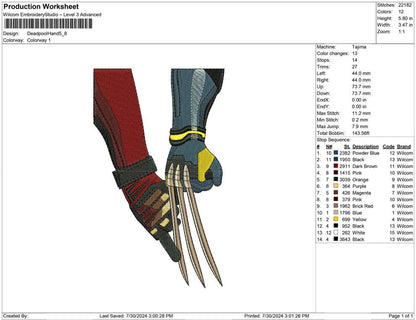 Deadpool Hand x Wolverine