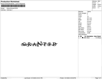 Delano Granted