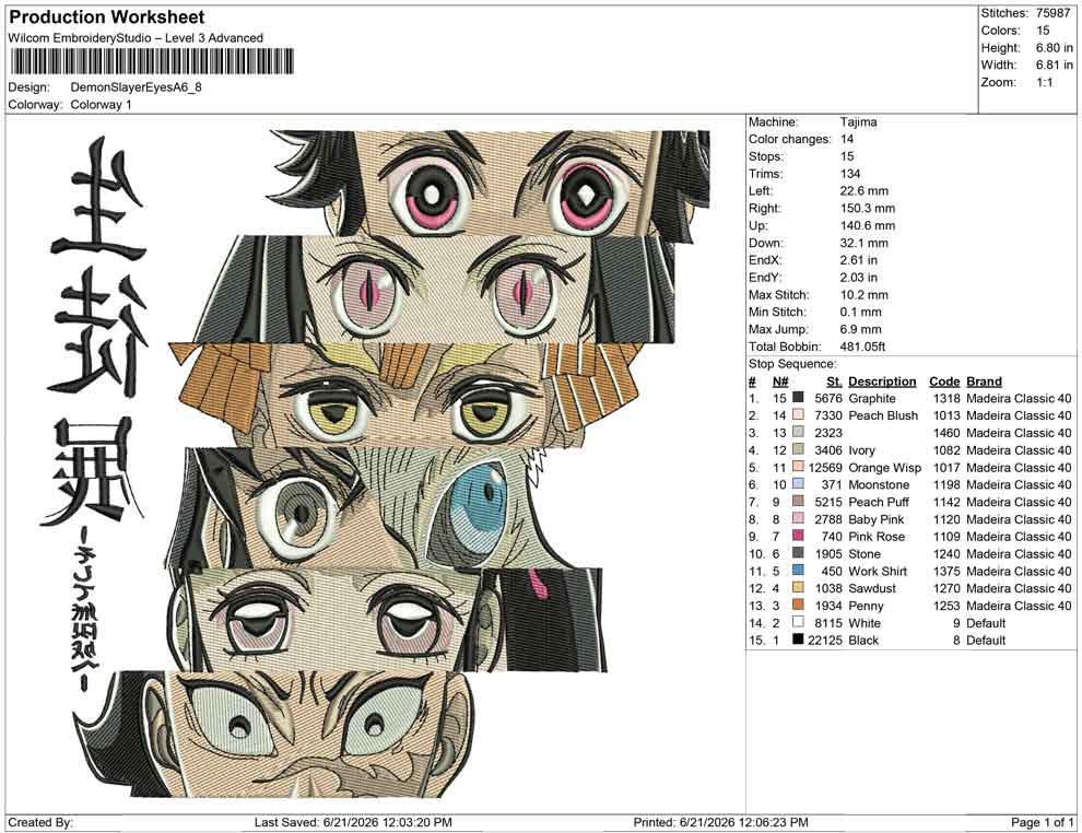 Demon Slayer Eyes A