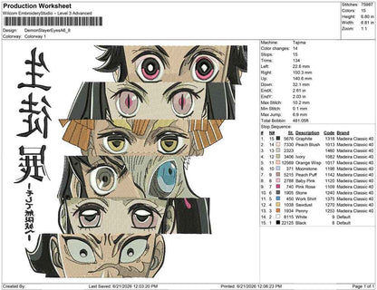 Demon Slayer Eyes A