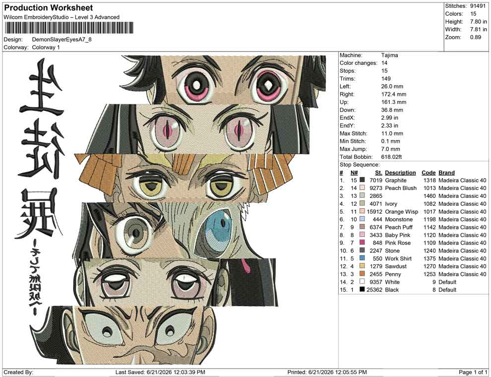 Demon Slayer Eyes A