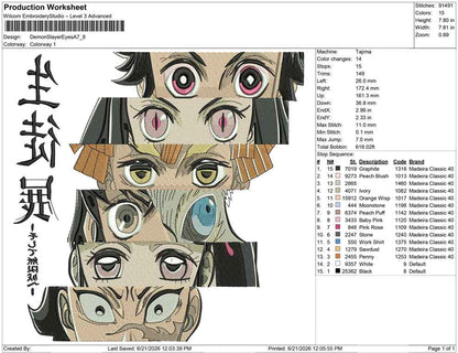 Demon Slayer Eyes A