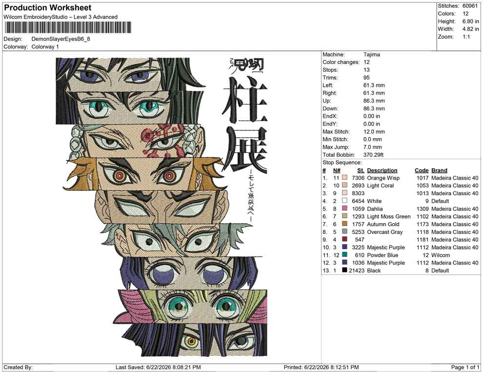 Demon Slayer Eyes B