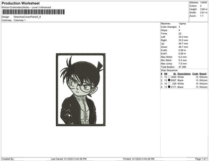 Detective Conan Panel BW