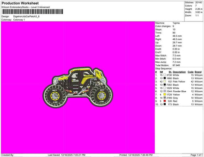 Digatron Jcb Car Patch