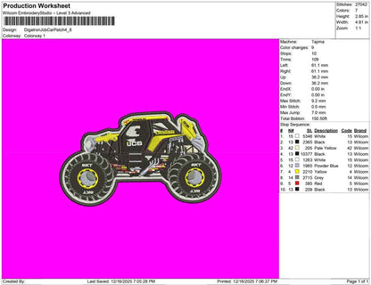 Digatron Jcb Car Patch