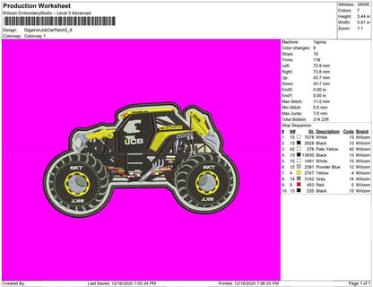 Digatron Jcb Car Patch