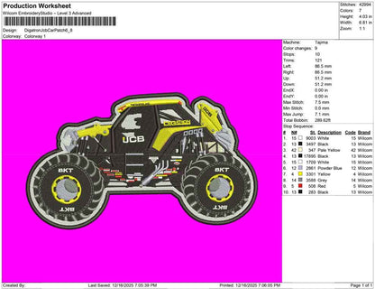 Digatron Jcb Car Patch
