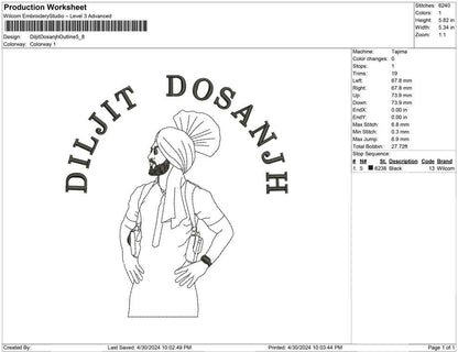 Diljit Dosanjh Outline