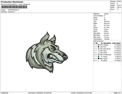 Dire Wolf head