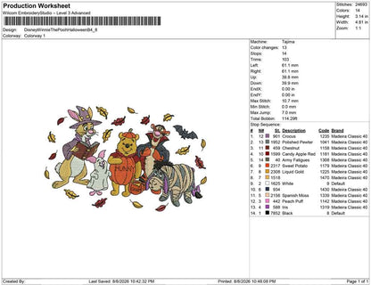 Disney Winnie The Pooh Halloween B