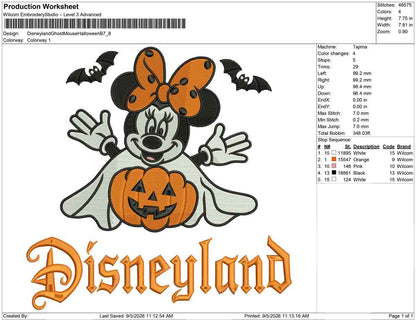 Disneyland Ghost Mouse Halloween B