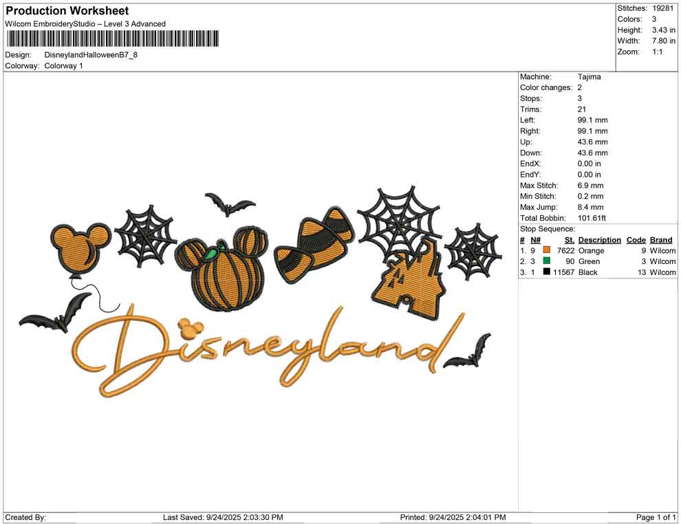 Disneyland Halloween B