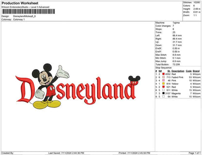 Disneyland Mickey
