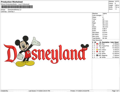 Disneyland Mickey