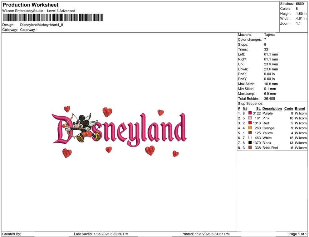 Disneyland Mickey Heart