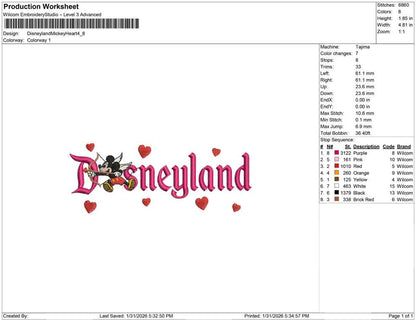 Disneyland Mickey Heart