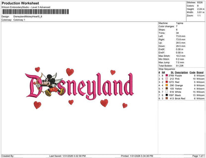 Disneyland Mickey Heart