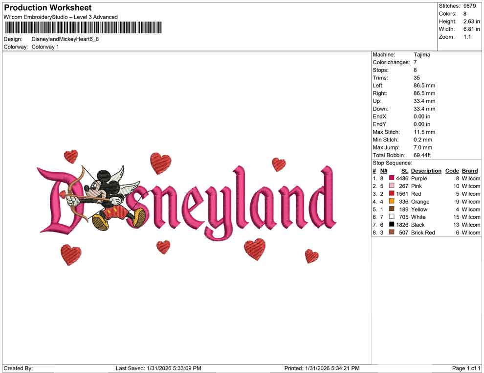 Disneyland Mickey Heart