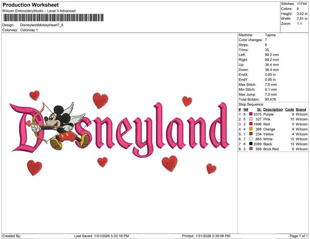 Disneyland Mickey Heart