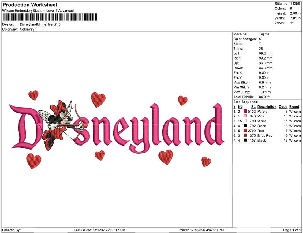 Disneyland Minnie Heart
