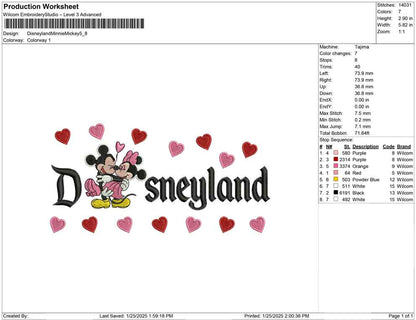 Disneyland Minnie Mickey