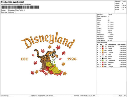 Disneyland Tiger Pooh