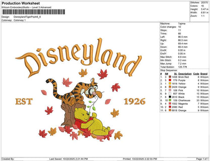 Disneyland Tiger Pooh