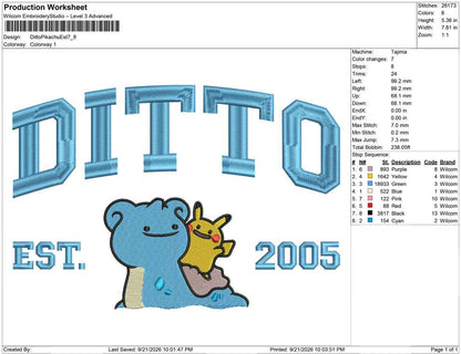 Ditto Pikachu Est