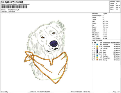 Dog 2 Applique