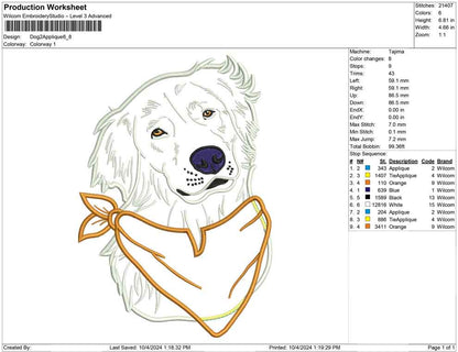 Dog 2 Applique