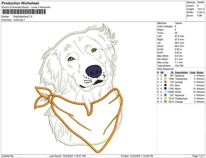 Dog 2 Applique
