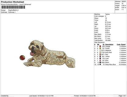 Dog and ball