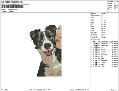 Dog And Girl