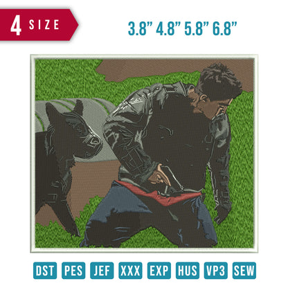 Dog and man