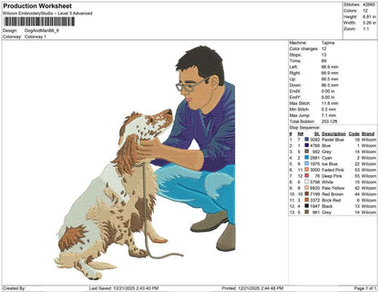 Dog And Man B