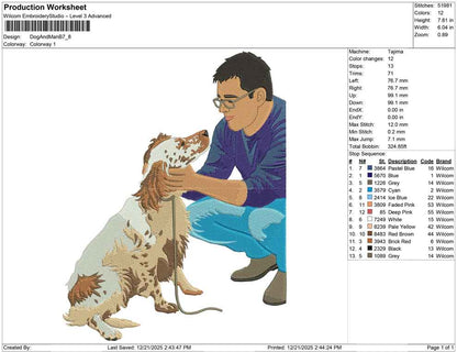 Dog And Man B