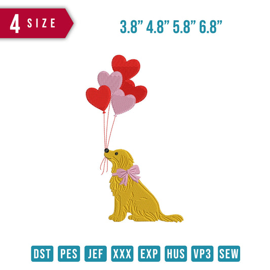 Dog Balloon Love