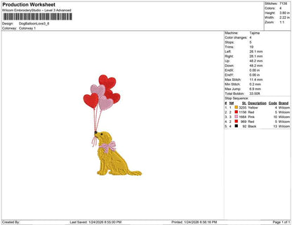 Dog Balloon Love