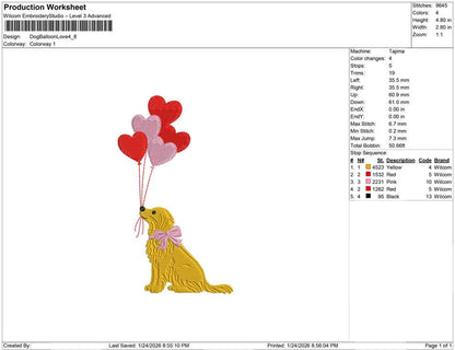 Dog Balloon Love