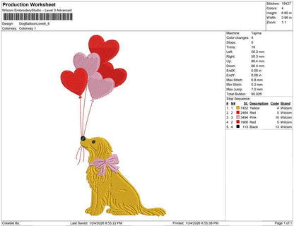 Dog Balloon Love