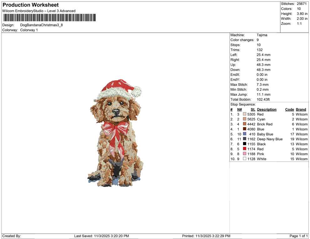 Dog Bandana Christmas