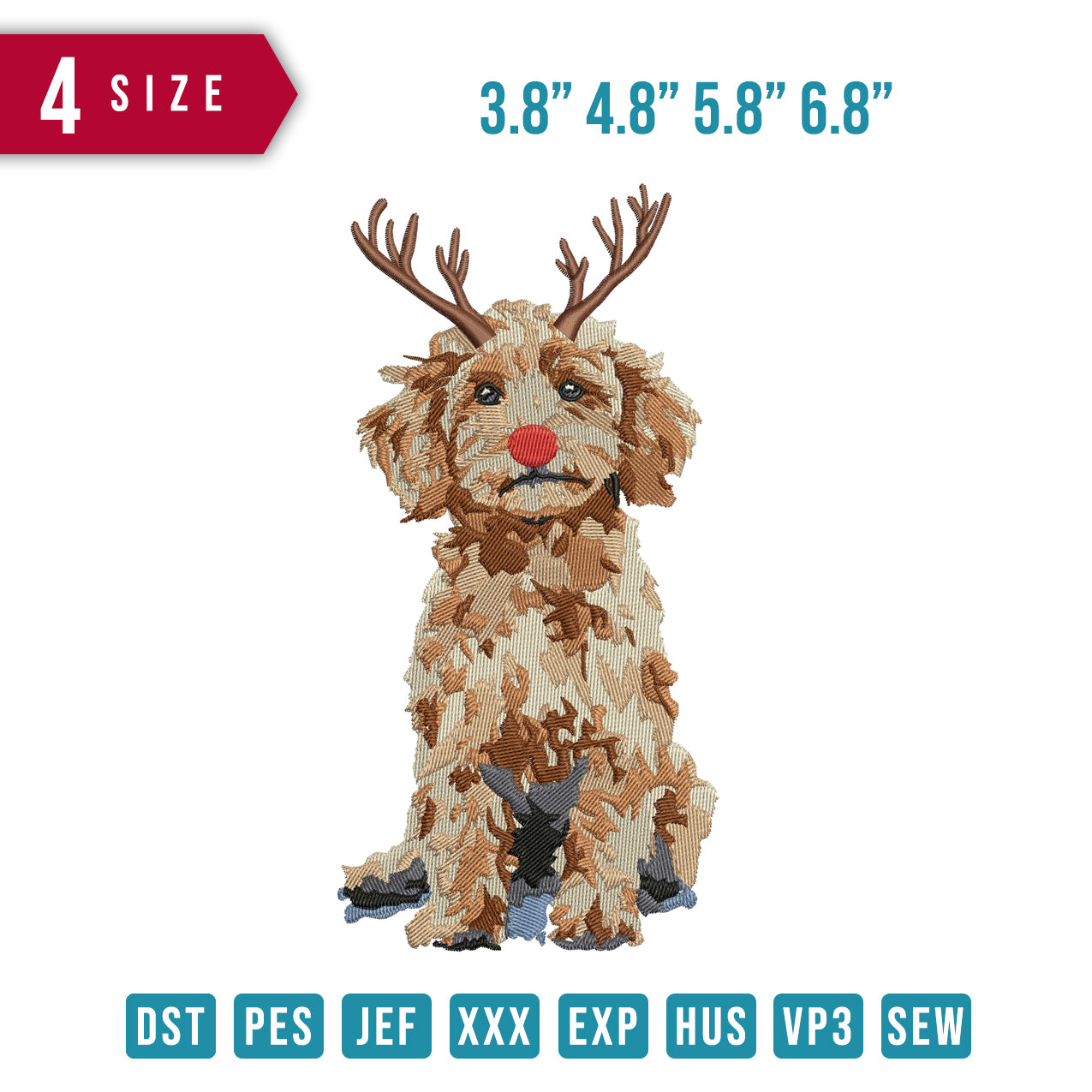 Dog Bandana Deer Antlers