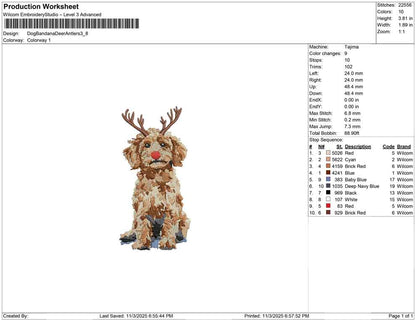 Dog Bandana Deer Antlers