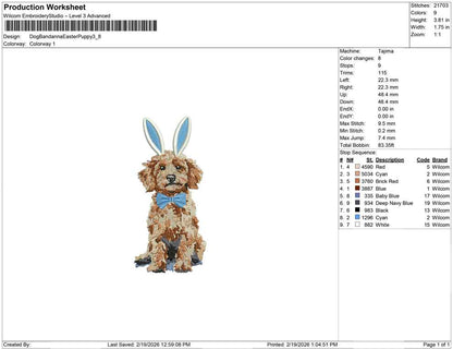 Dog Bandana Easter Puppy