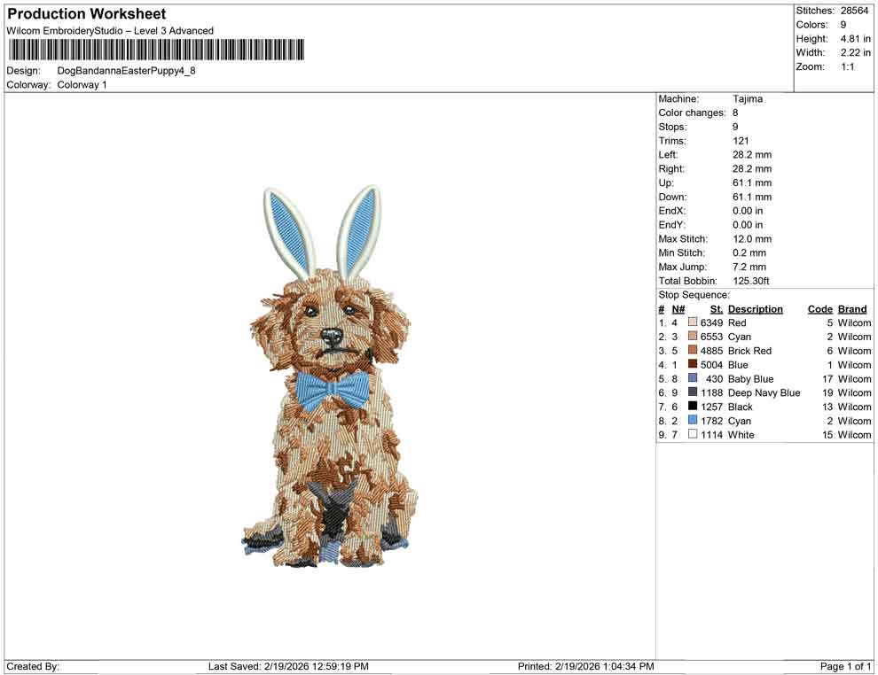 Dog Bandana Easter Puppy