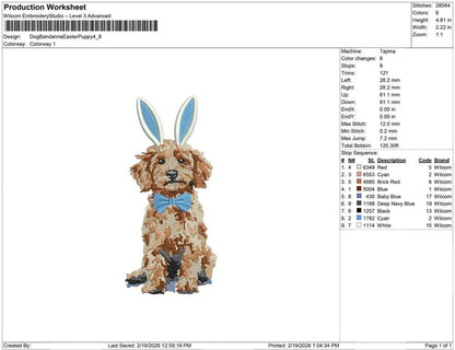 Dog Bandana Easter Puppy