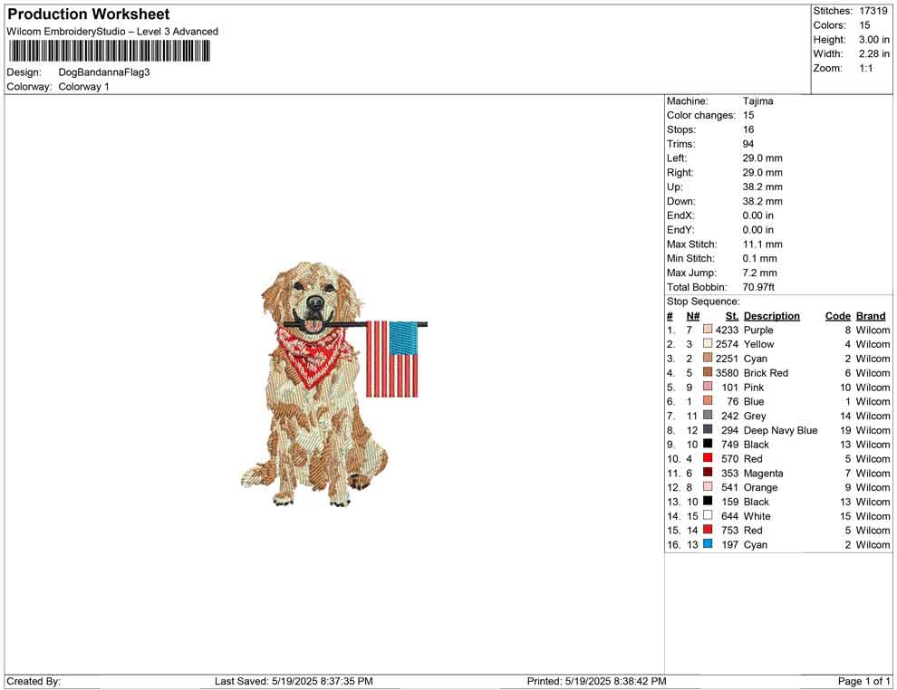 Dog Bandanna Flag