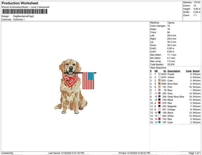 Dog Bandanna Flag